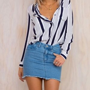 Princess Polly Mayhem Mini Denim Skirt